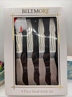 Biltmore Silver 4-Piece Steak Knife Set